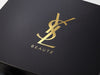 Black Folding Gift Box with Custom 1 Colour Gold Foil Printed Logo