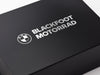 Example of Custom 1 Colour Foil Logo Onto Black Gift Box