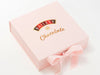 Example of CMYK Digital Custom Printed Design Onto Pale Pink Gift Box