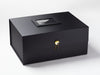 Black A3 Deep Gift Box Featured with Citrine Gemstone Closure