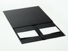 Black A3 Deep Gift Box Supplied Flat with Ribbon