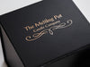 Black Large Cube Gift Box for Candle Packaging with Custom Foil Logo