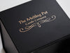 Black Small Cube Gift Box Ideal for Candle Packaging