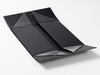 Black Folding Lift off Lid Gift Box Base Part Assembled from  Foldabox