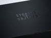 Example of Black Folding Gift Box with Custom Black Foil Printed Logo from Foldabox UK