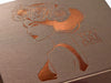 Bronze Folding Gift Box with Copper Foil Design