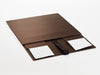Bronze Luxury Folding Gift Boxes supplied Flat