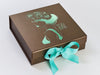 Bronze Gift Box with Tropic Ribbon