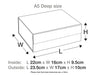 Copper A6 Deep Changeable Ribbon Gift Box Assembled Size