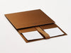 Copper Luxury Folding Gift Boxes Supplied Flat