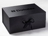 Black A3 Deep Gift Box with Custom Black Foil Logo