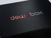 Foldabox UK Custom Printed 2 Colour Foil Logo onto Lid of Black Folding Gift Box