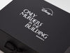 Example of Custom 1 Colour Foil Print Design Onto Black Gift Box