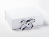 Dress Stewart Tartan Ribbon on White Gift Box