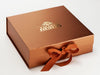 Example Of Custom Gold Foil Logo Onto Copper Gift Box