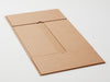 Sample Natural Kraft XL Deep Gift Box With Double Inner Flap Closure Supplied Flat