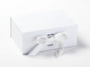 Example of White A5 Deep Gift Box with Double Ribbon Bow