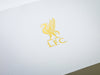 Custom Printed Gold Foil Logo onto White Luxury Gift Box