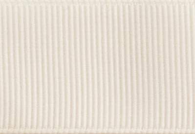 Sample Ivory 80cm length Polyester Grosgrain Ribbon
