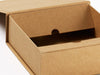 Natural Kraft Large Folding Gift Box Sample Inner Flap Assembly Construction
