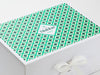 Example of Custom CMYK Digital Print Onto White Gift Box