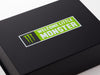 Example of CMYK Custom Printed Design Onto Black Gift Box