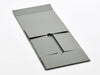 A5 Deep Naked Grey Gift Box Sample Folded Flat