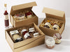 Natural Kraft Gift Boxes for Specialty Food Hampers from Foldabox