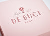 Custom Screen Printed Logo Onto Pale Pink Gift Box
