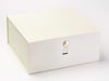 Pearl Dome Gift Box Closure on Ivory XL Deep Gift Box