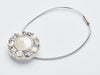 Pearl and Diamond Flower Gemstone Gift Box Closure Sample