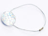 Rainbow Crystal Gemstone Closure with Silver Elastic