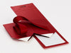 Large Red Cube Gift Box Supplied Flat