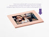Rose Gold Photo Frame Assembled with Example of Your Own Photograph
