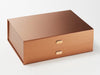 Rose Copper Slot Decal Labels Featured on Copper A4 Deep Gift Box