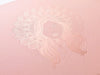 Rose Gold gift box with custom rose gold foil logo