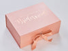 Rose Gold Keepsake Box with Bridesmaid Design by Beau and Bella
