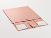 Rose Gold Large Gift Box Sample Supplied Flat with Ribbon