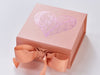 Rose Gold Small Gift Boxes with fixed ribbon