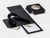 Black Small Cube Gift Box with Insert Supplied Flat