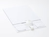 Sample Large White Gift Box With Fixed Ribbon Supplied Flat