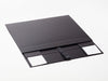 Black A3 Shallow Sample Gift Box Supplied Flat with Ribbon