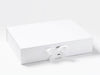 White A3 Deep Gift Box Sample with Changeable Ribbon