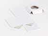 White Small Cube Gift Box Supplied Flat with Insert