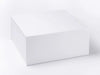 White XL (Extra Large) Deep Folding Gift Box sample without Ribbon