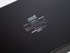 Black Gift Box with Custom Silver Foil Logo to Lid from Foldabox