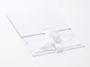 Sample White A5 Deep Gift Box with Fixed Ribbon Supplied Flat