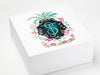 White XL Deep Gift Box with CMYK Digital Print Design