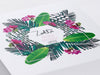 White Gift Box with CMYK Custom Printed Design to Lid