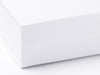 White Large Gift Box Magnetic Flap Closure detail